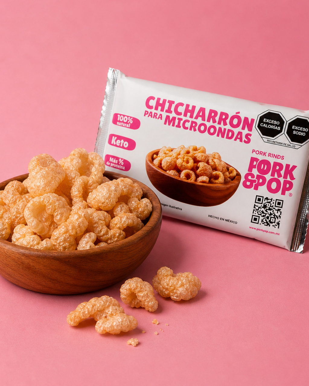 Individual Bag of Pork Rinds, 75g